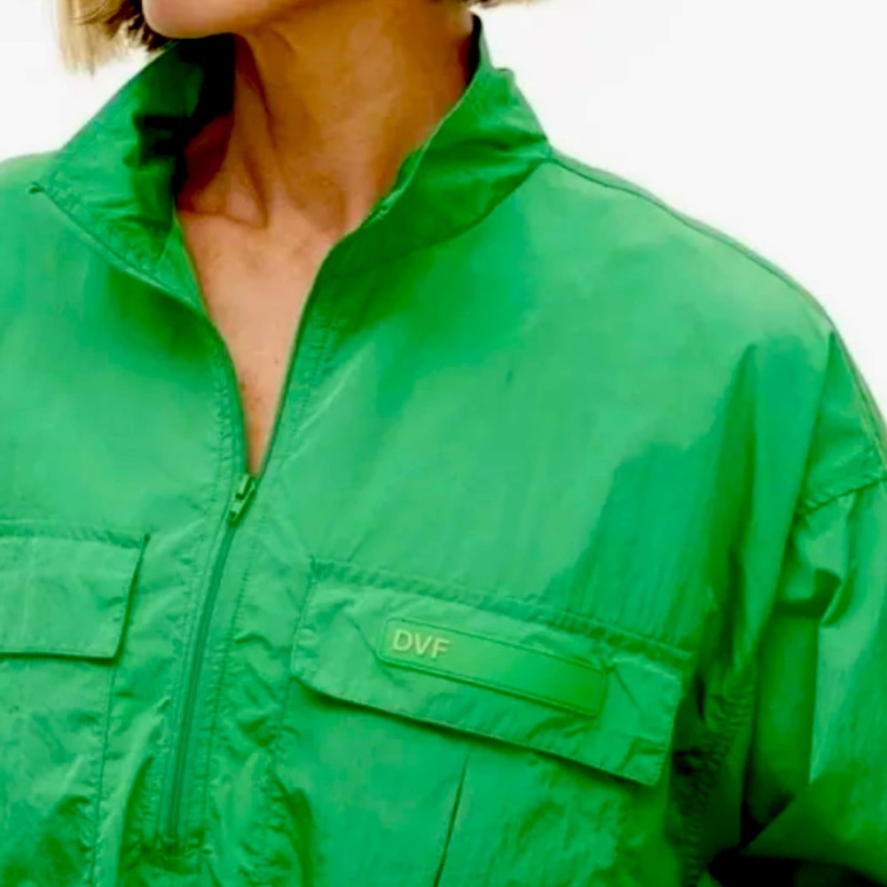 Green Windbreaker Jacket - Picture 2 of 5